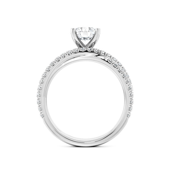 Infinity Round Solitaire Diamond Engagement Ring